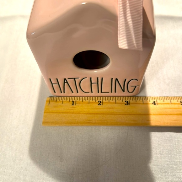 New Rae Dunn “HATCHLING” Birdhouse. Perfect Pink for your Baby Bird! - Picture 4 of 5
